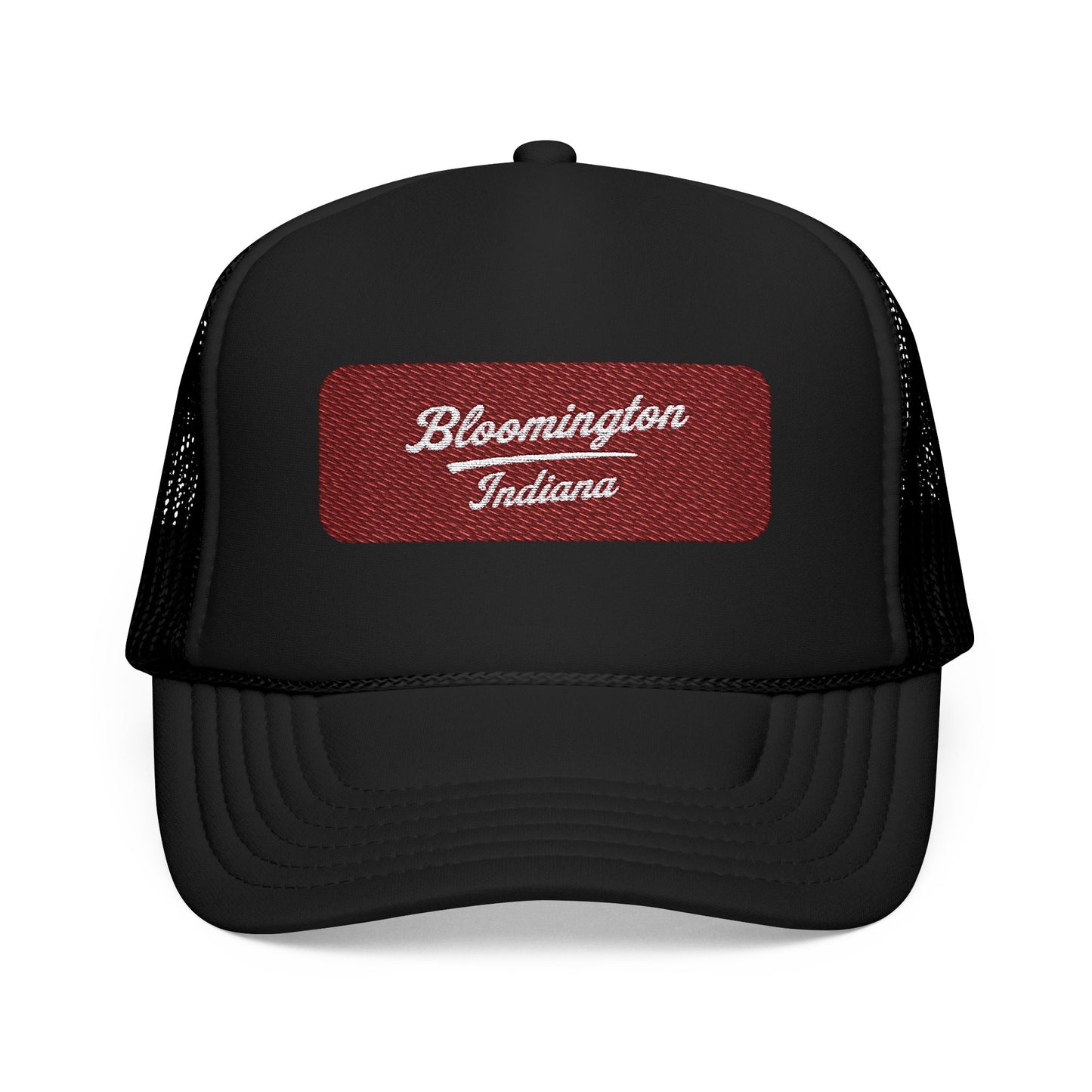 Bloomington, Indiana Embroidered Foam Trucker Hat