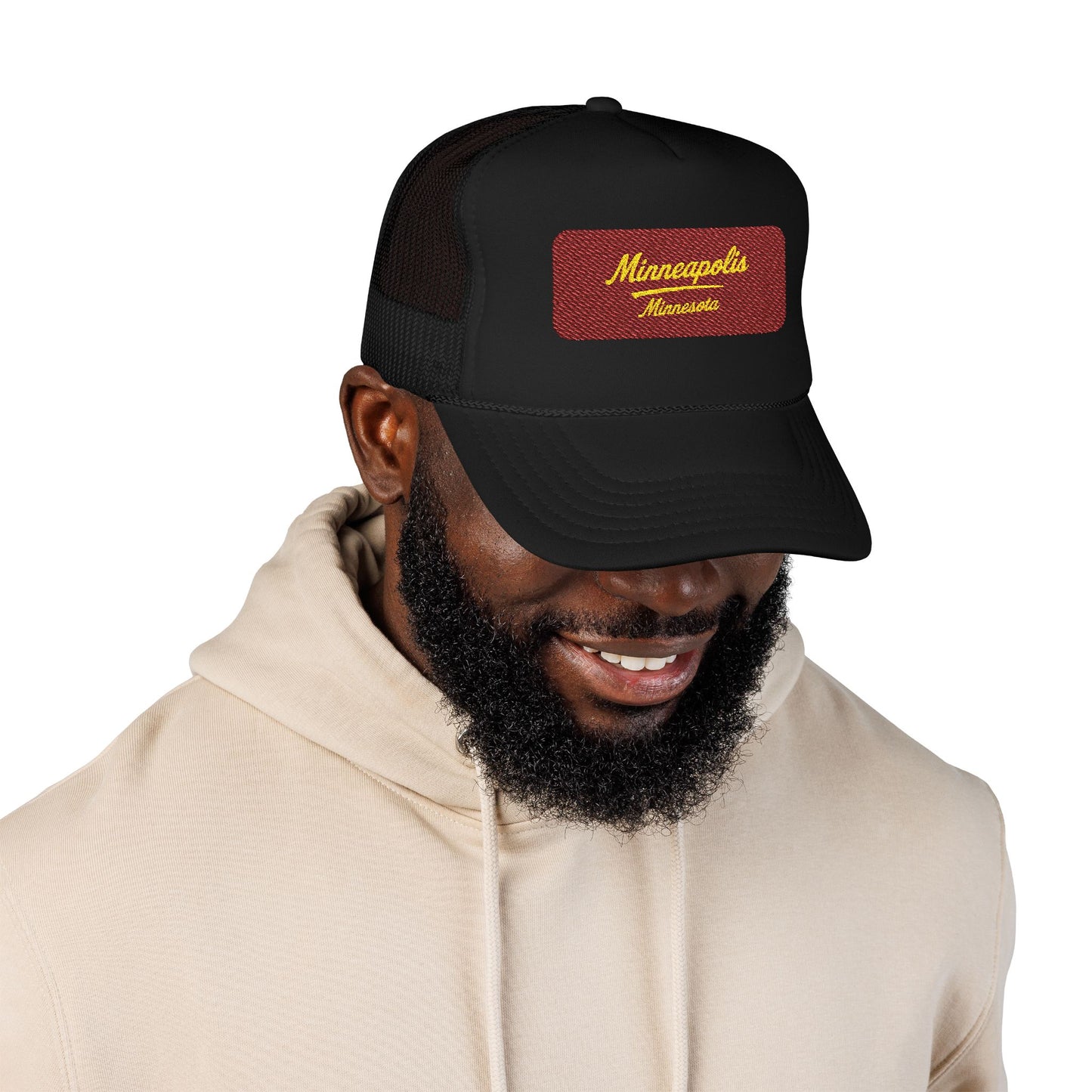 Minneapolis, Minnesota Embroidered Foam Trucker Hat