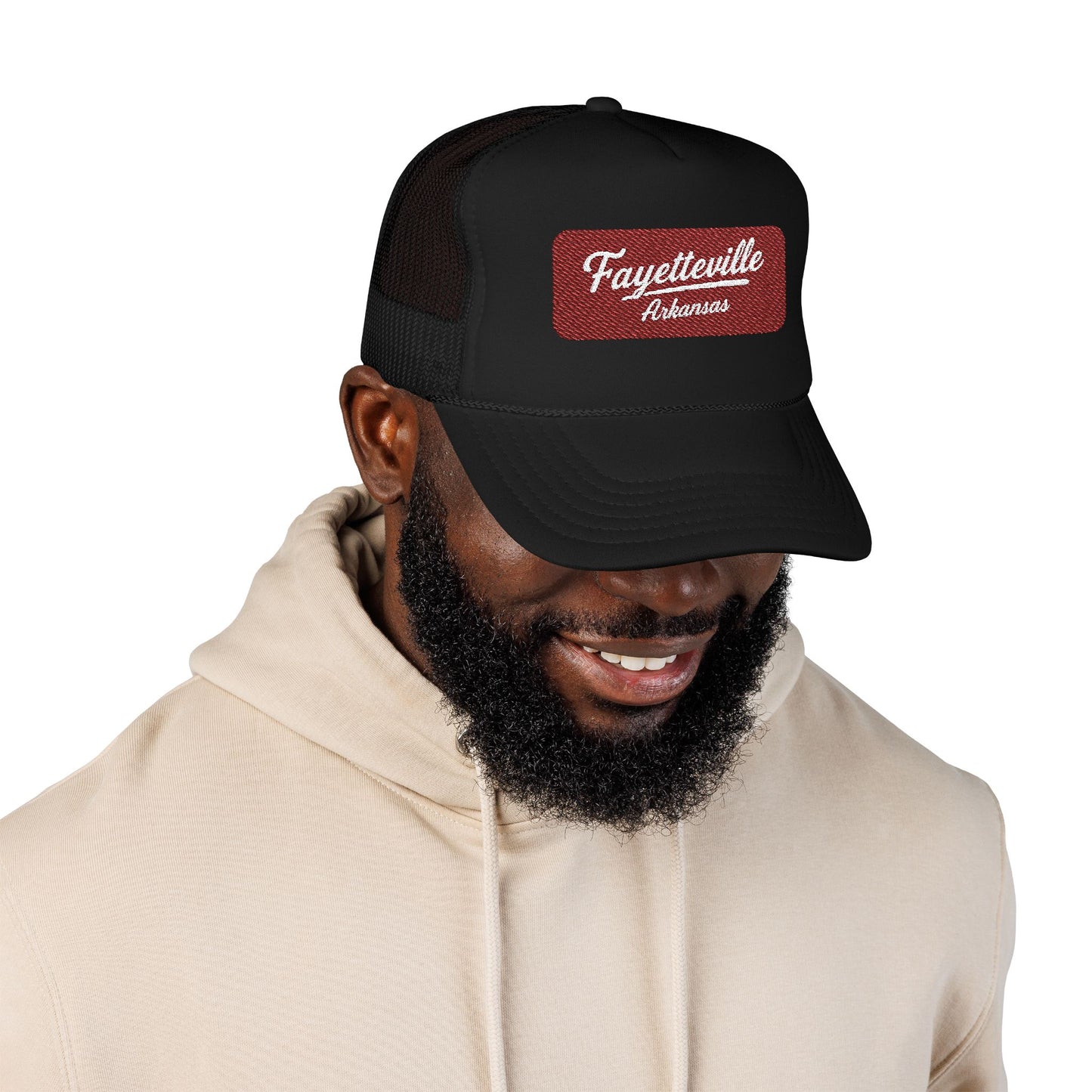 Fayetteville, Arkansas Embroidered Foam Trucker Hat