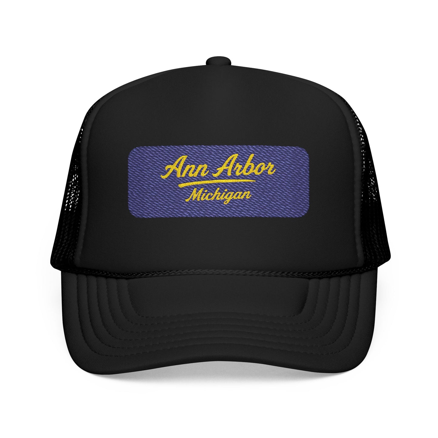 Ann Arbor, Michigan Embroidered Foam Trucker Hat