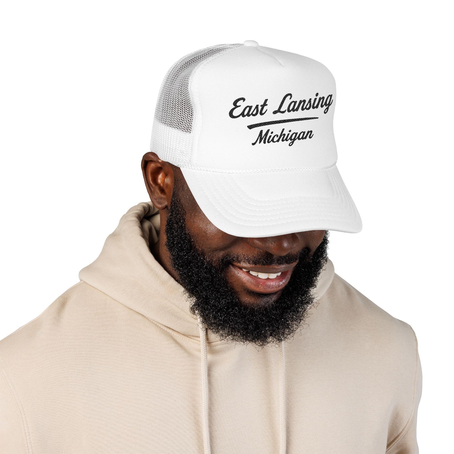 East Lansing, Michigan Embroidered Foam Trucker Hat