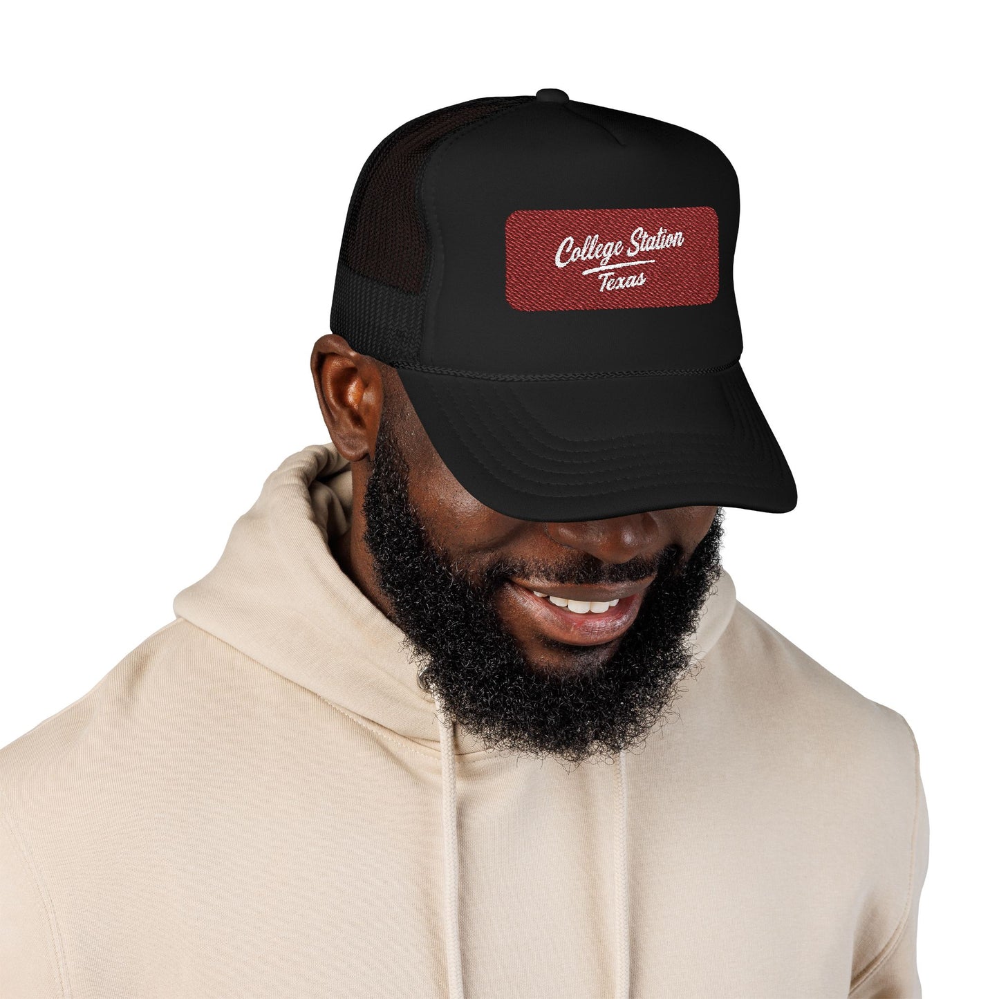 College Station, Texas Embroidered Foam Trucker Hat