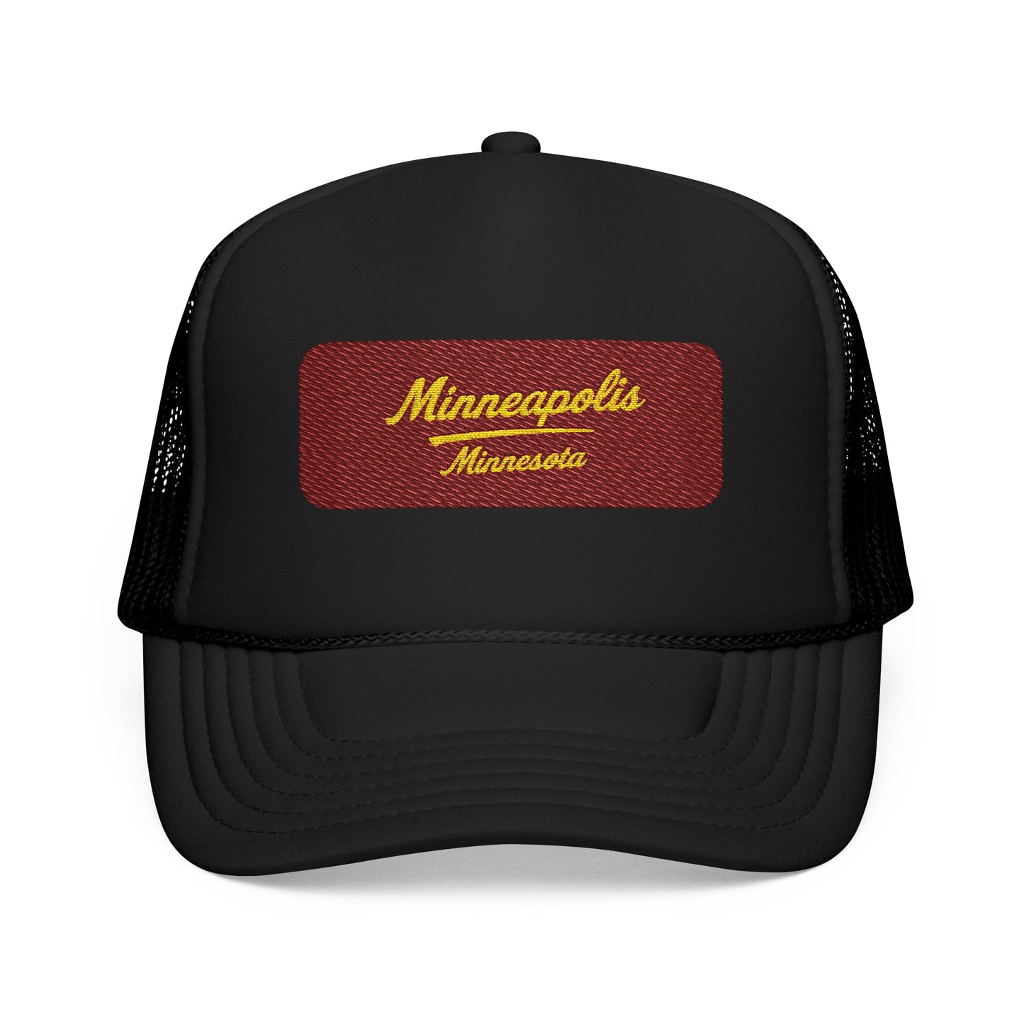 Minneapolis, Minnesota Embroidered Foam Trucker Hat