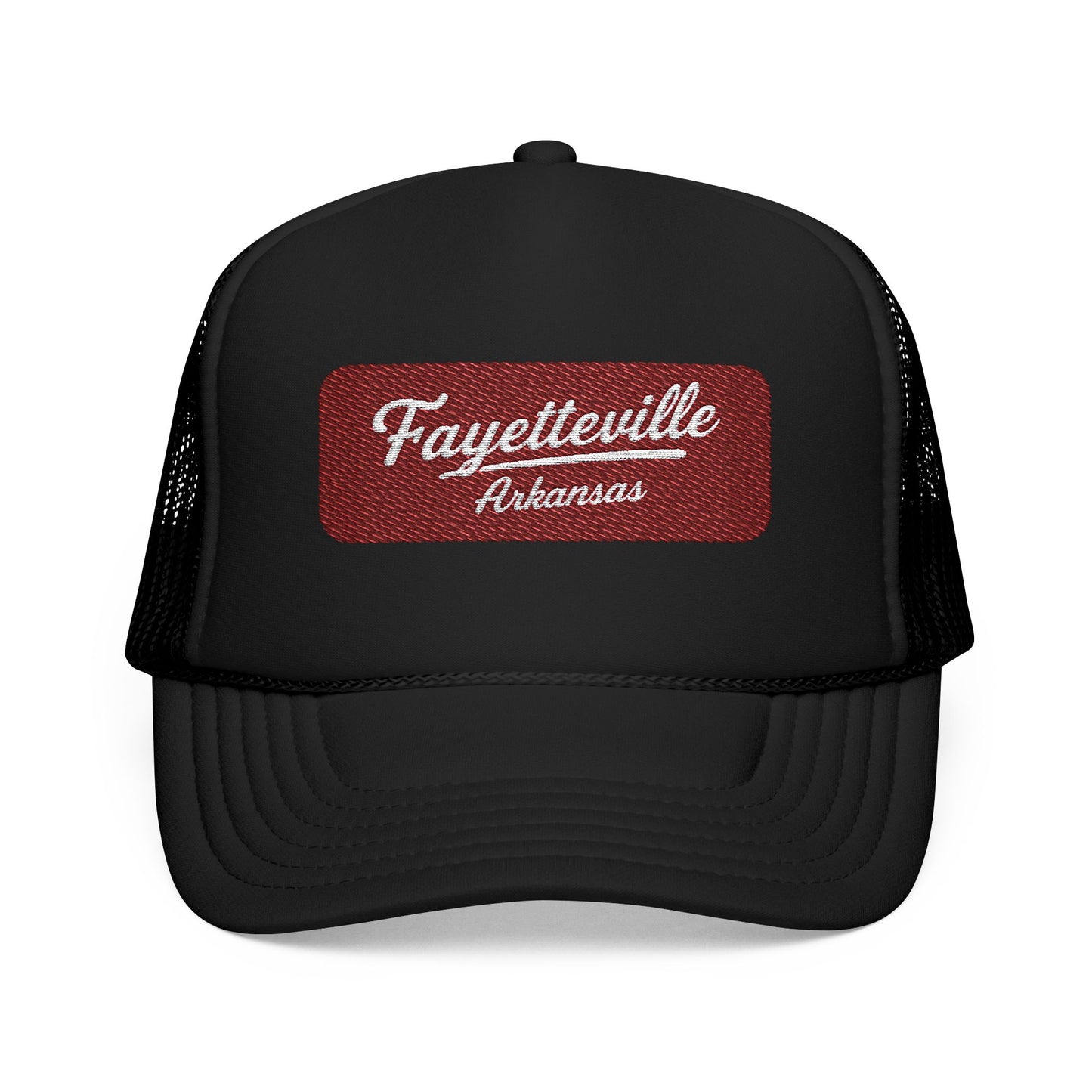 Fayetteville, Arkansas Embroidered Foam Trucker Hat