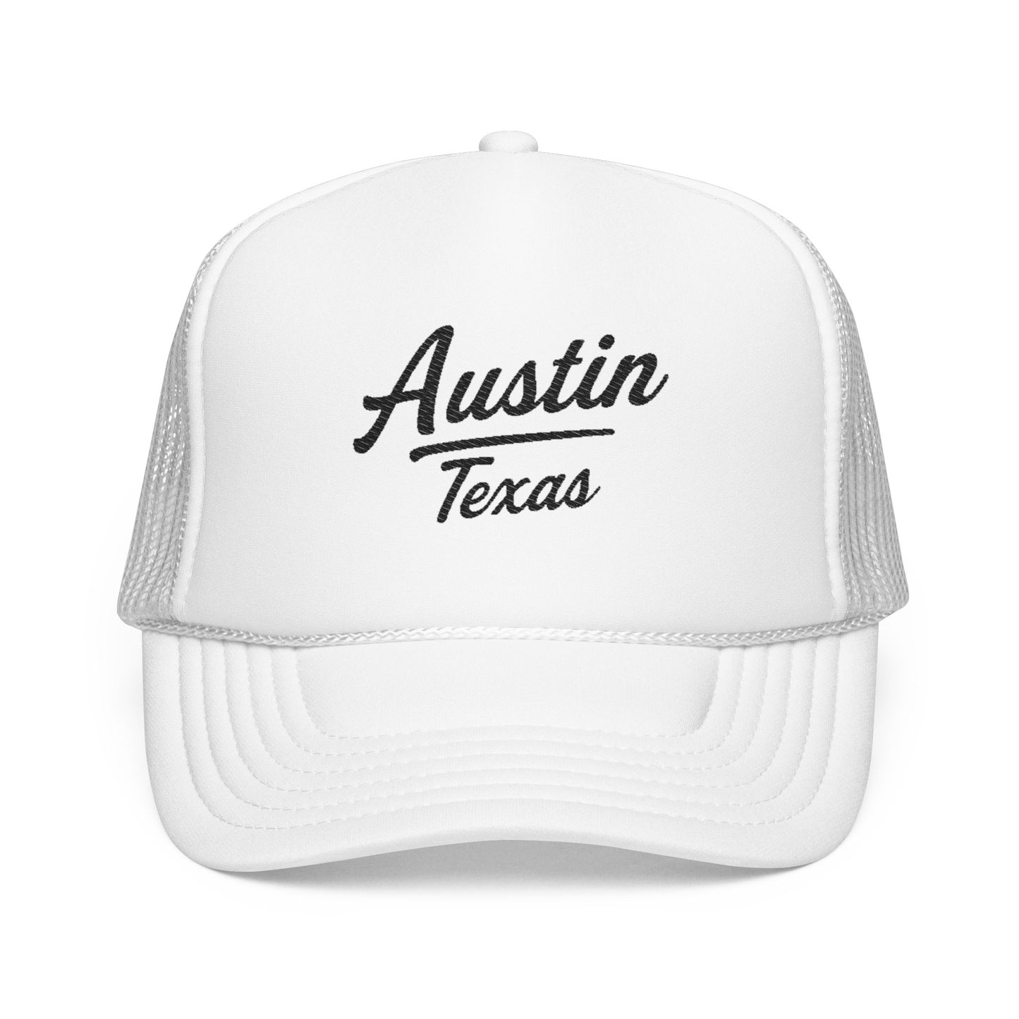 Austin, Texas Embroidered Foam Trucker Hat
