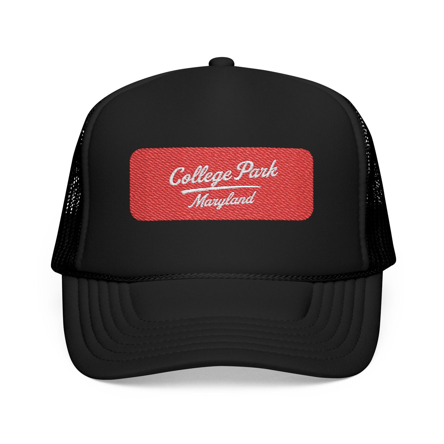 College Park, Maryland Embroidered Foam Trucker Hat