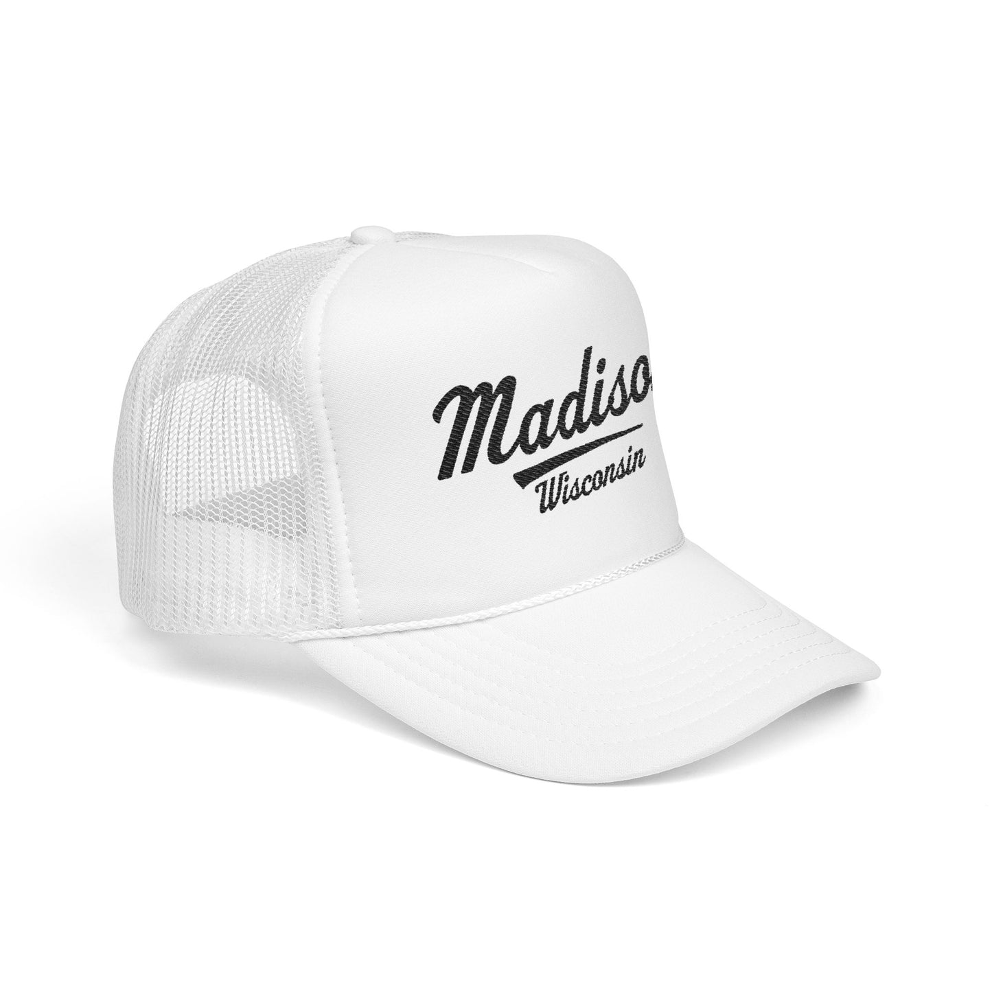 Madison, Wisconsin Embroidered Foam Trucker Hat