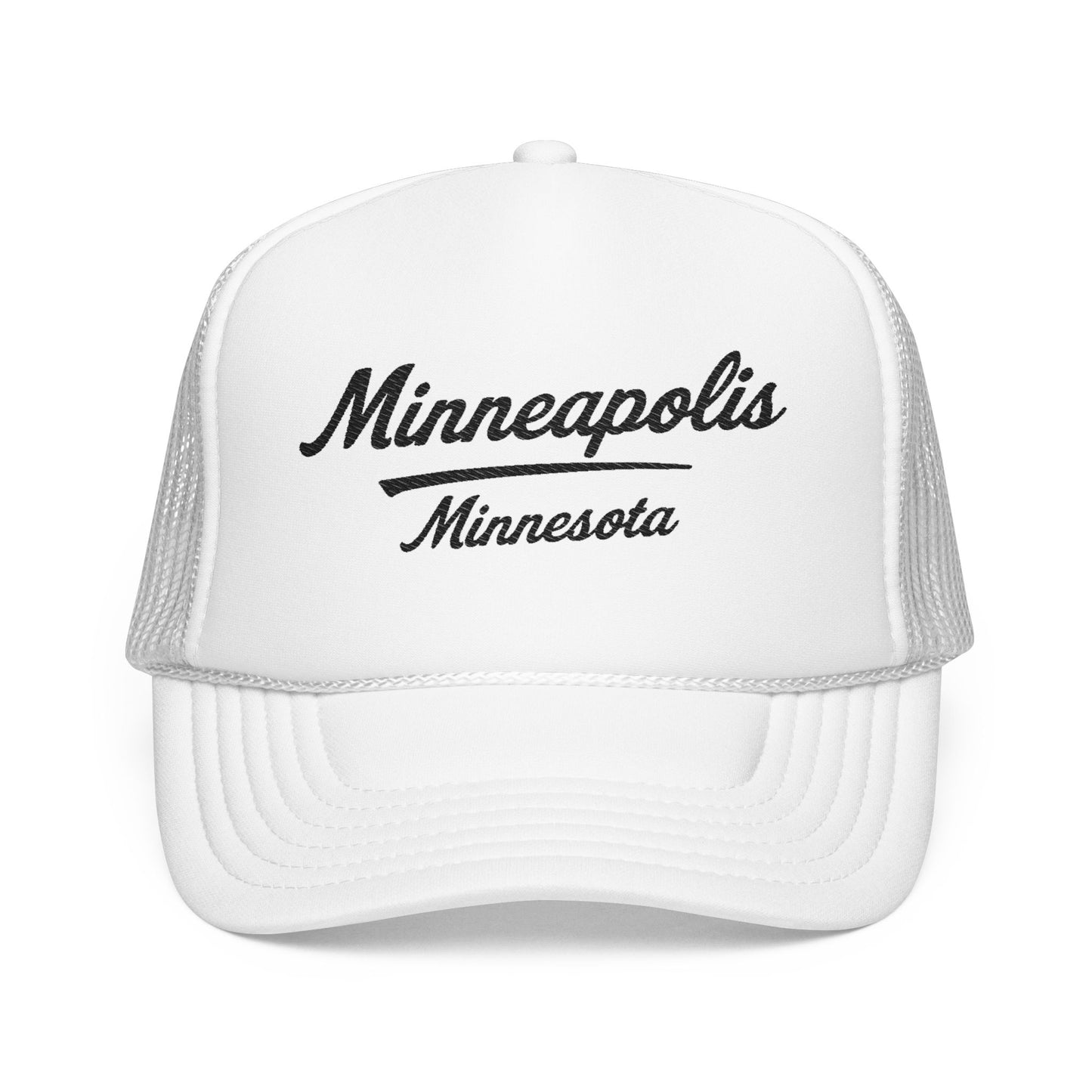 Minneapolis, Minnesota Embroidered Foam Trucker Hat