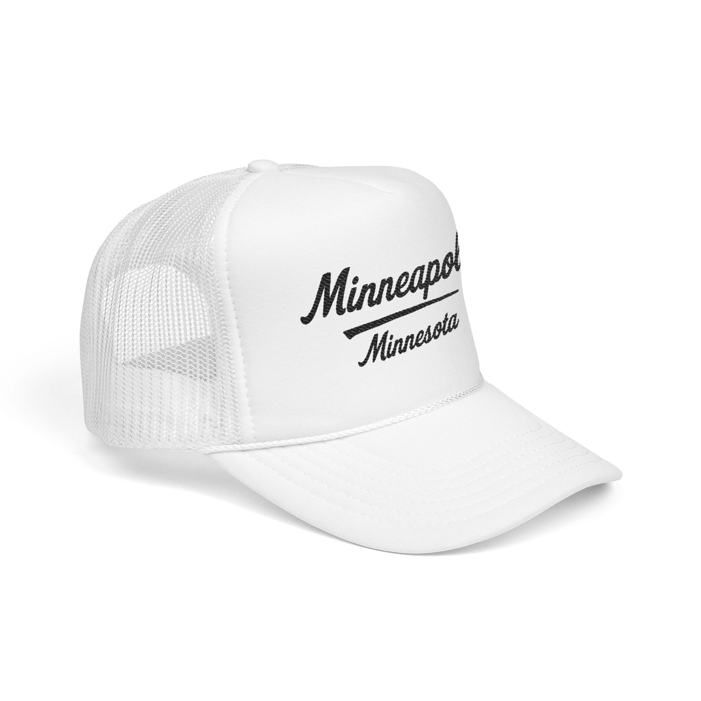 Minneapolis, Minnesota Embroidered Foam Trucker Hat