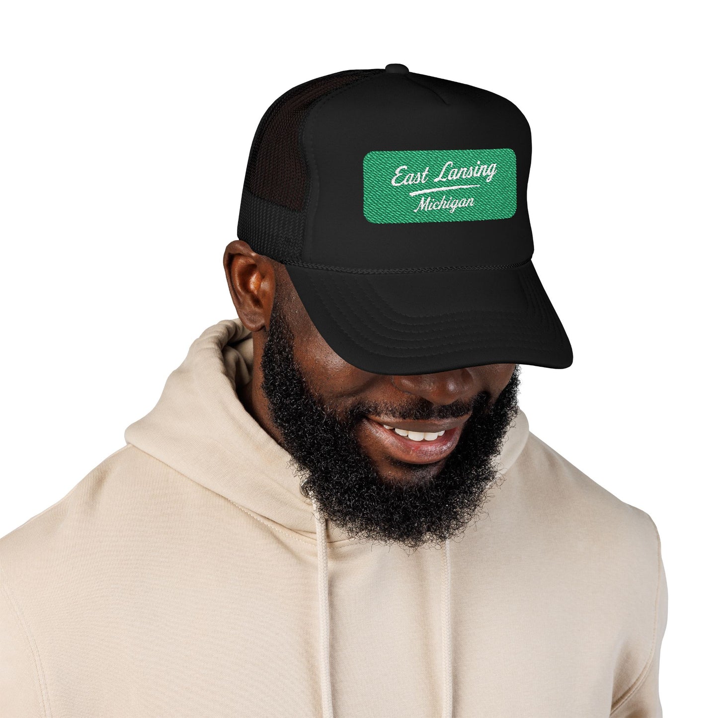 East Lansing, Michigan Embroidered Foam Trucker Hat