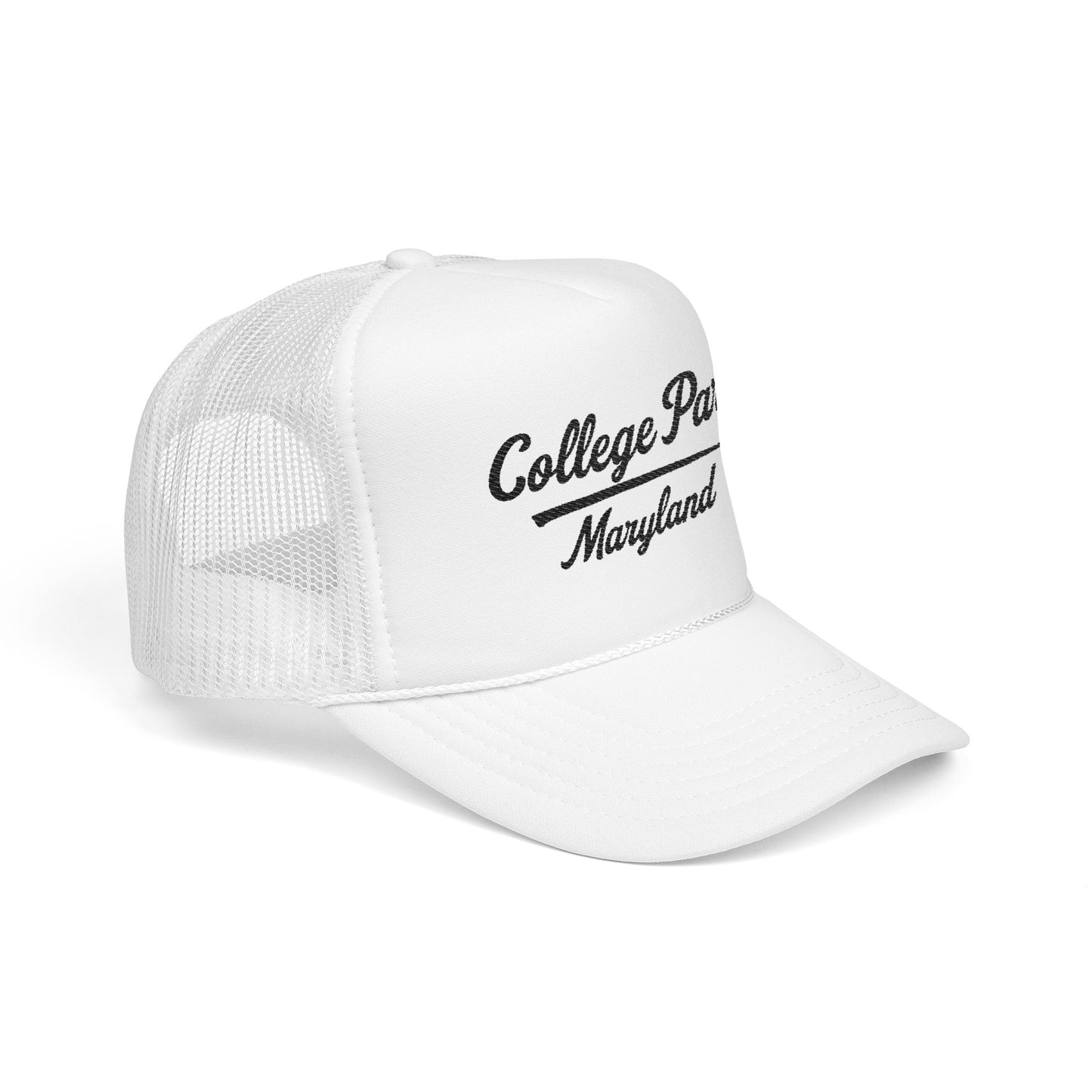 College Park, Maryland Embroidered Foam Trucker Hat