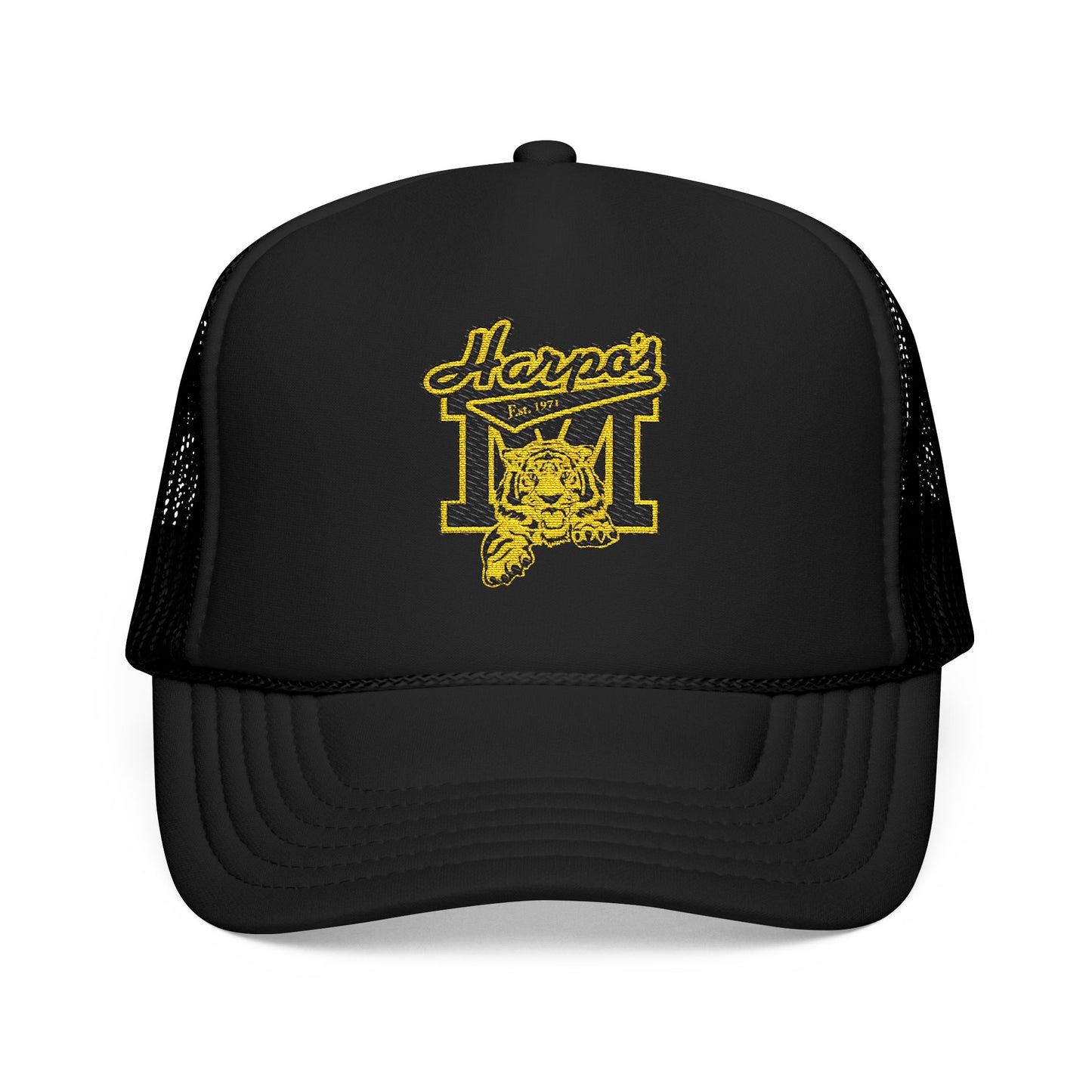 Harpos Embroidered Foam Trucker Hat