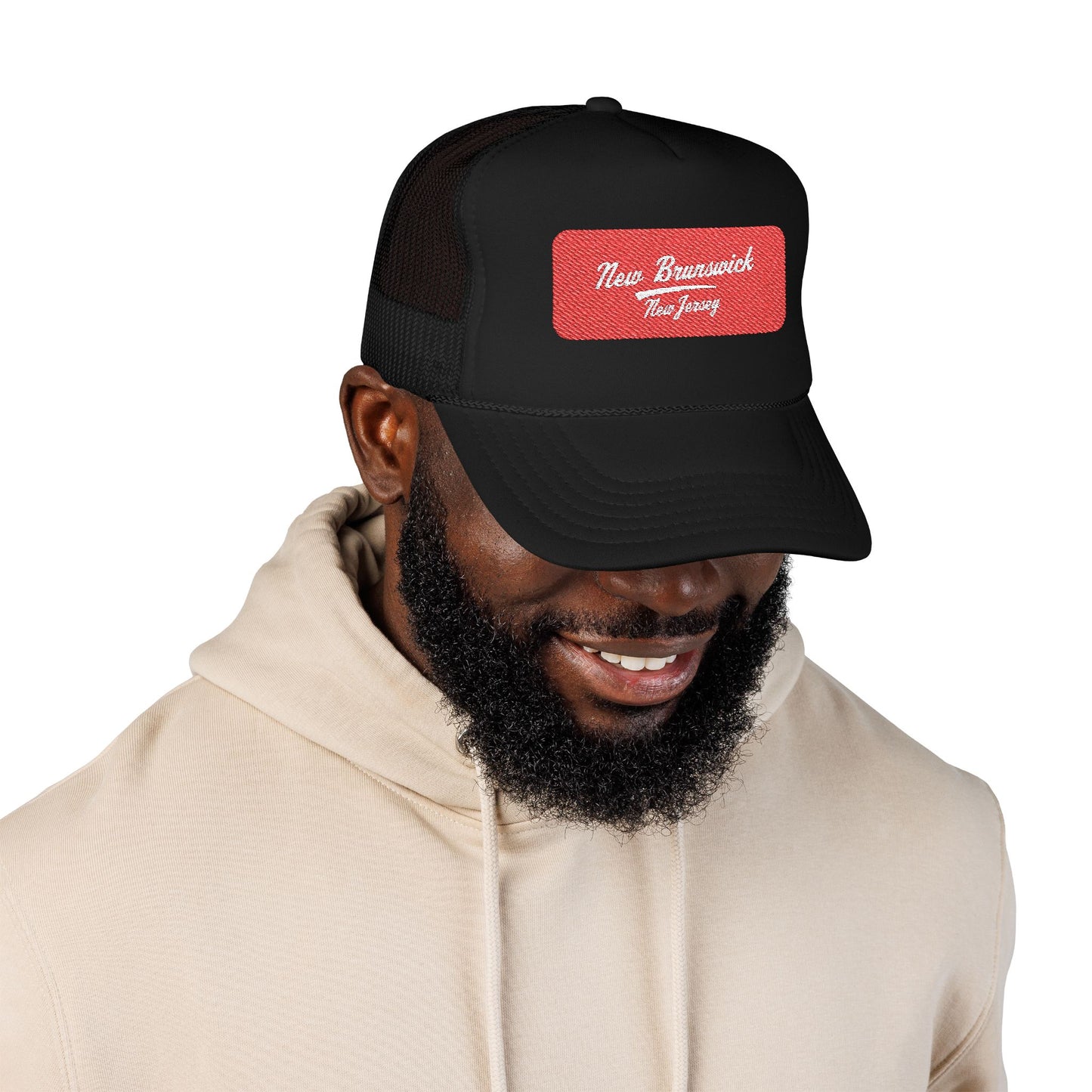 New Brunswick, New Jersey Embroidered Foam Trucker Hat