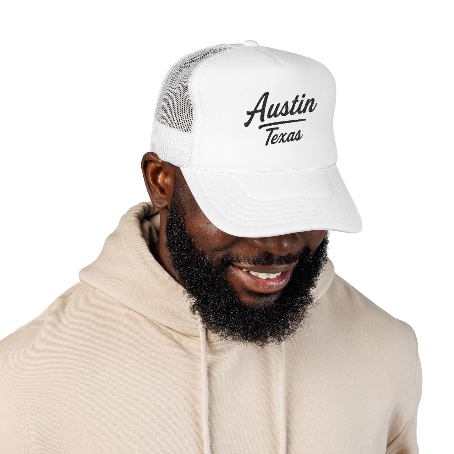 Austin, Texas Embroidered Foam Trucker Hat