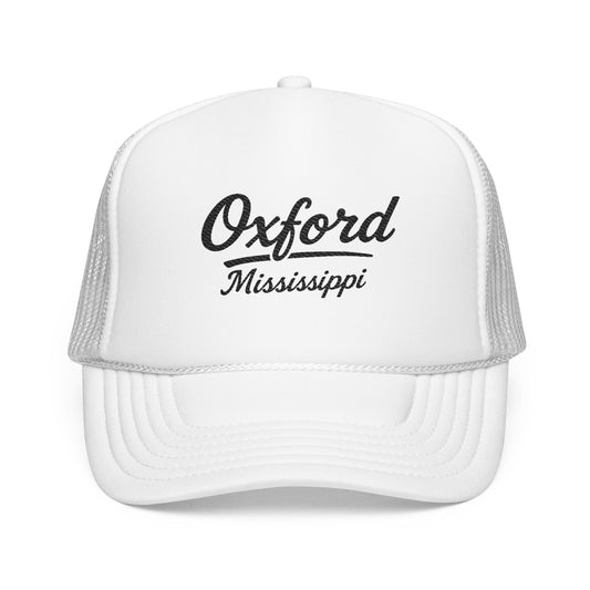 Oxford Mississippi Embroidered Foam Trucker Hat