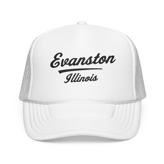 Evanston, Illinois Embroidered Foam Trucker Hat
