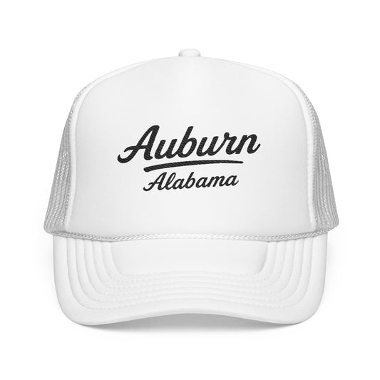 Auburn, Alabama Embroidered Foam Trucker Hat