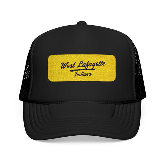 West Lafayette, Indiana Embroidered Foam Trucker Hat