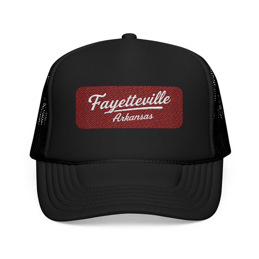 Fayetteville, Arkansas Embroidered Foam Trucker Hat