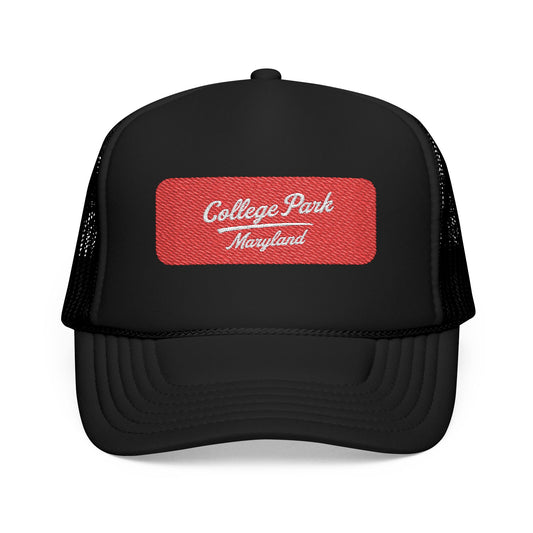 College Park, Maryland Embroidered Foam Trucker Hat
