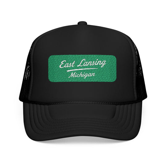 East Lansing, Michigan Embroidered Foam Trucker Hat