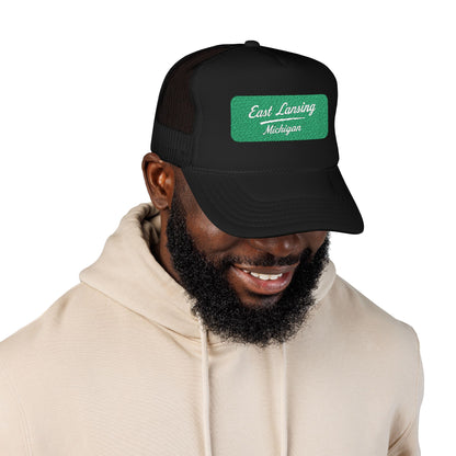 East Lansing, Michigan Embroidered Foam Trucker Hat