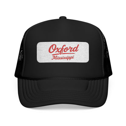 Oxford, Mississippi Embroidered Foam Trucker Hat